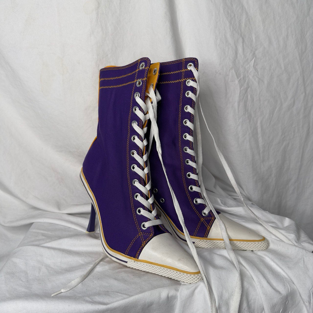 High heel sneaker boots online