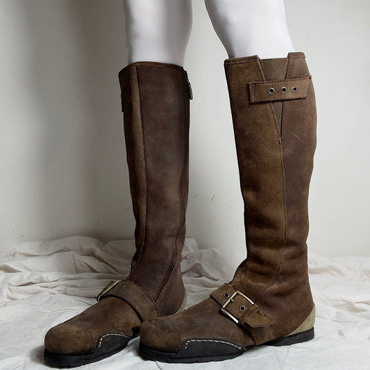 Vintage Leather Riding Boots
