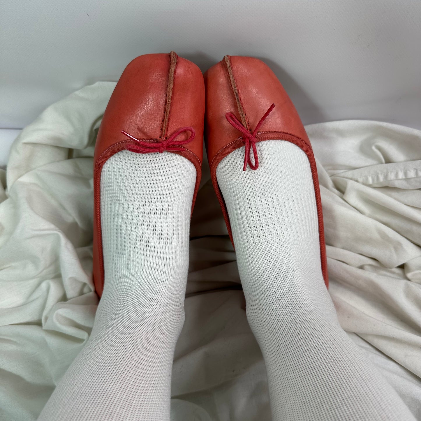 Vintage Leather Ballet Flats