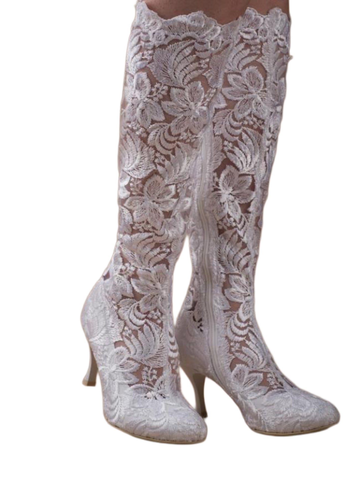 Vintage Lace Bridal Boots 35.5/36