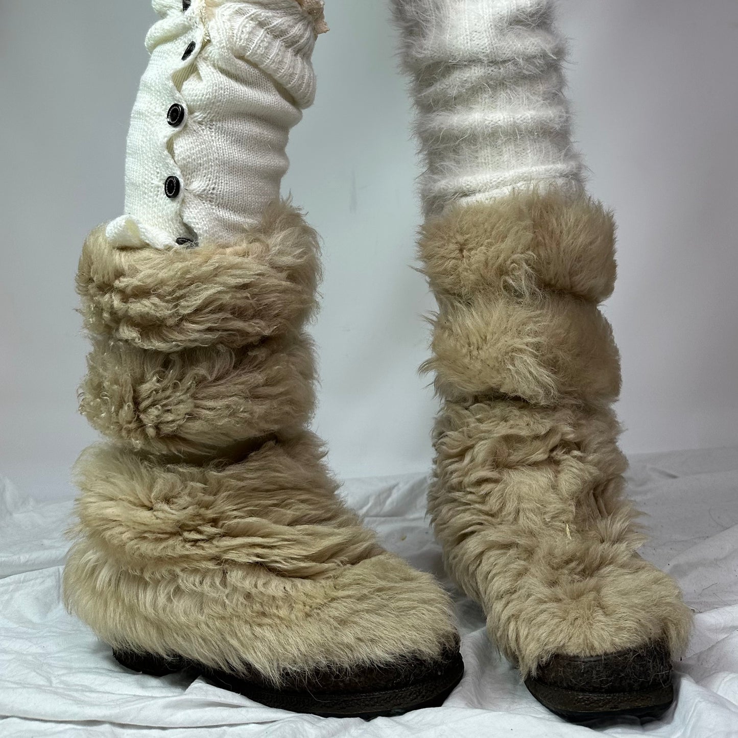 Vintage Fur Boots 38.5/39.5