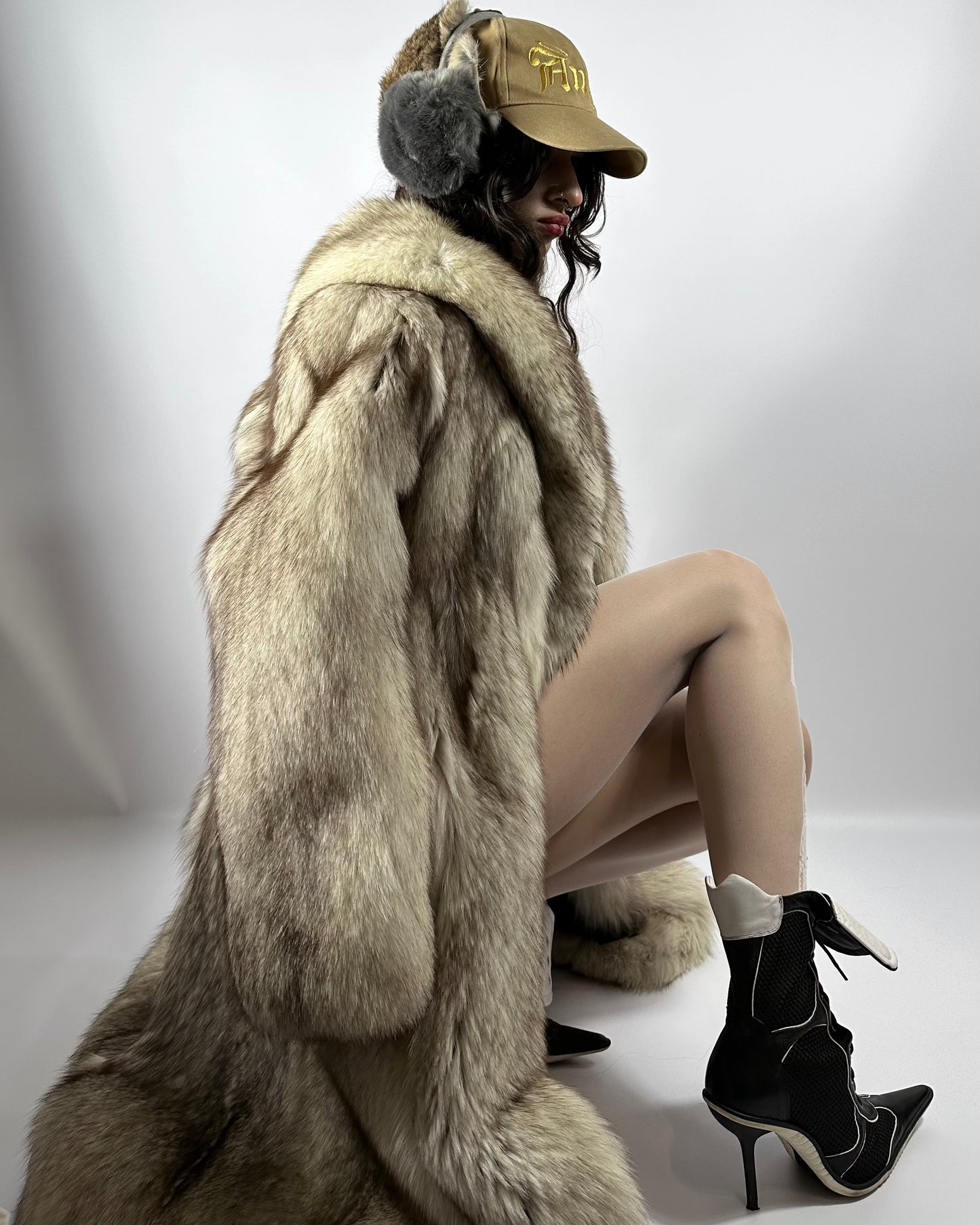 Vintage Arctic Fox Fur Coat