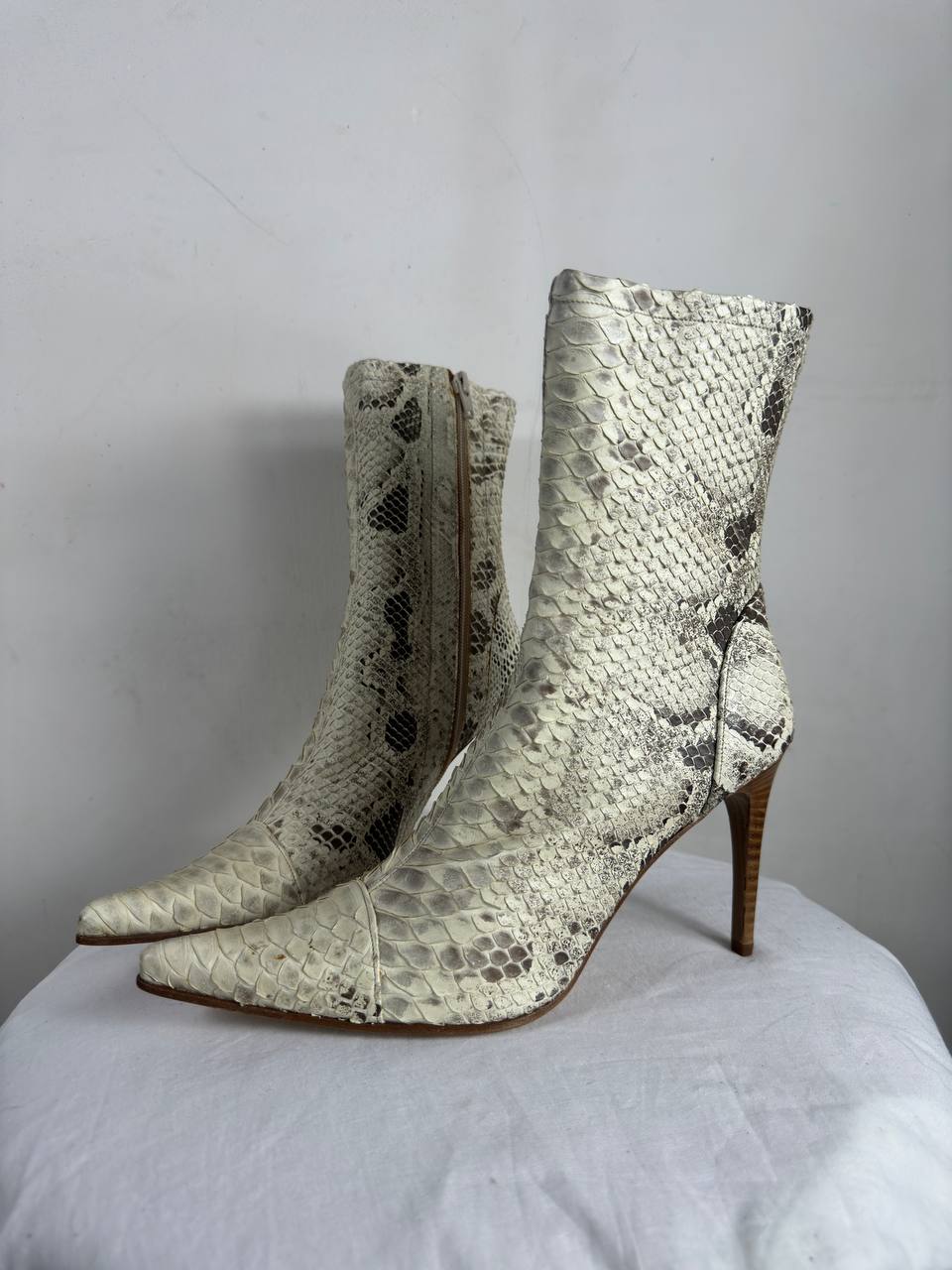 Italian Vintage Python Leather Deadstock Boots 36/37