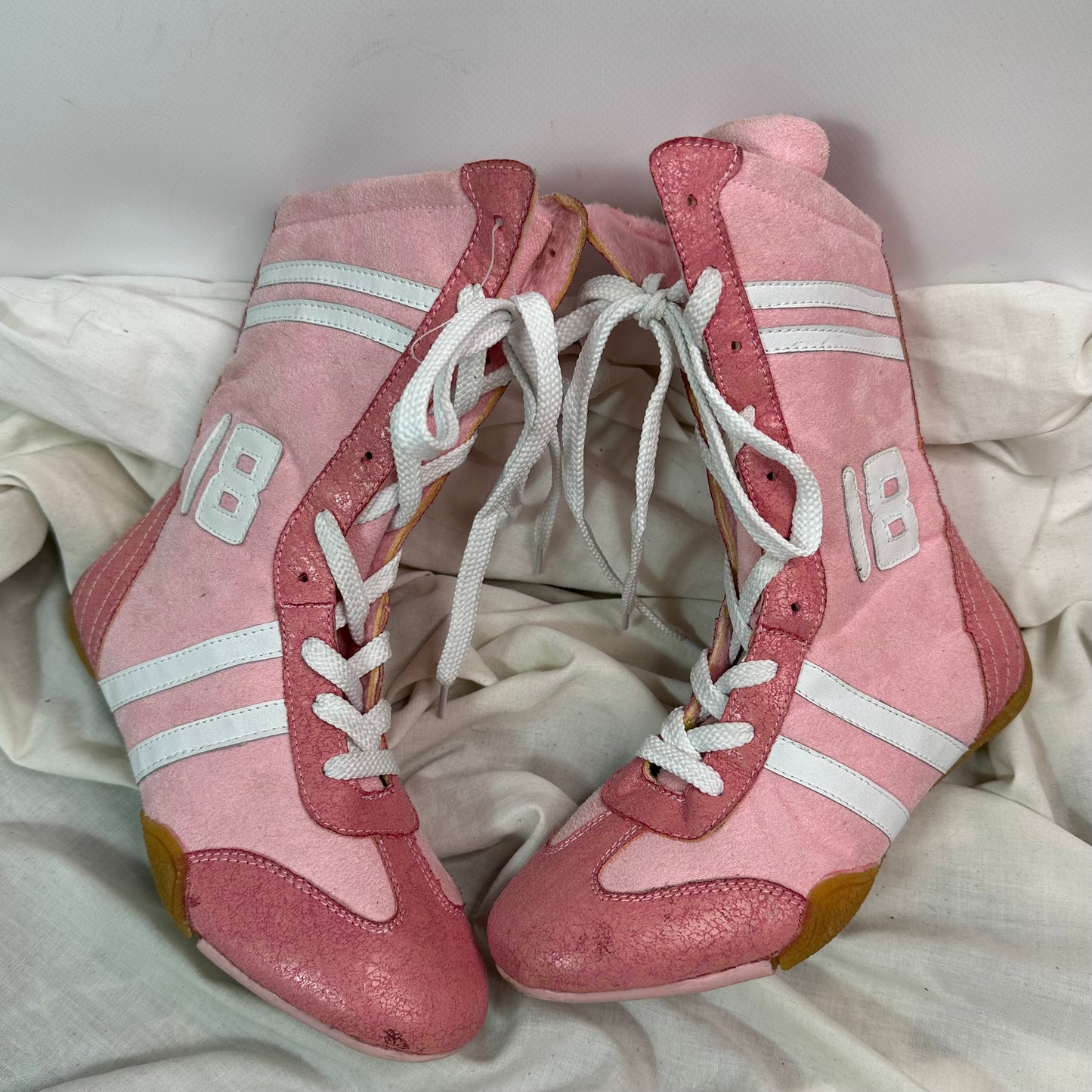 Vintage Deadstock Pink Boxing Boots