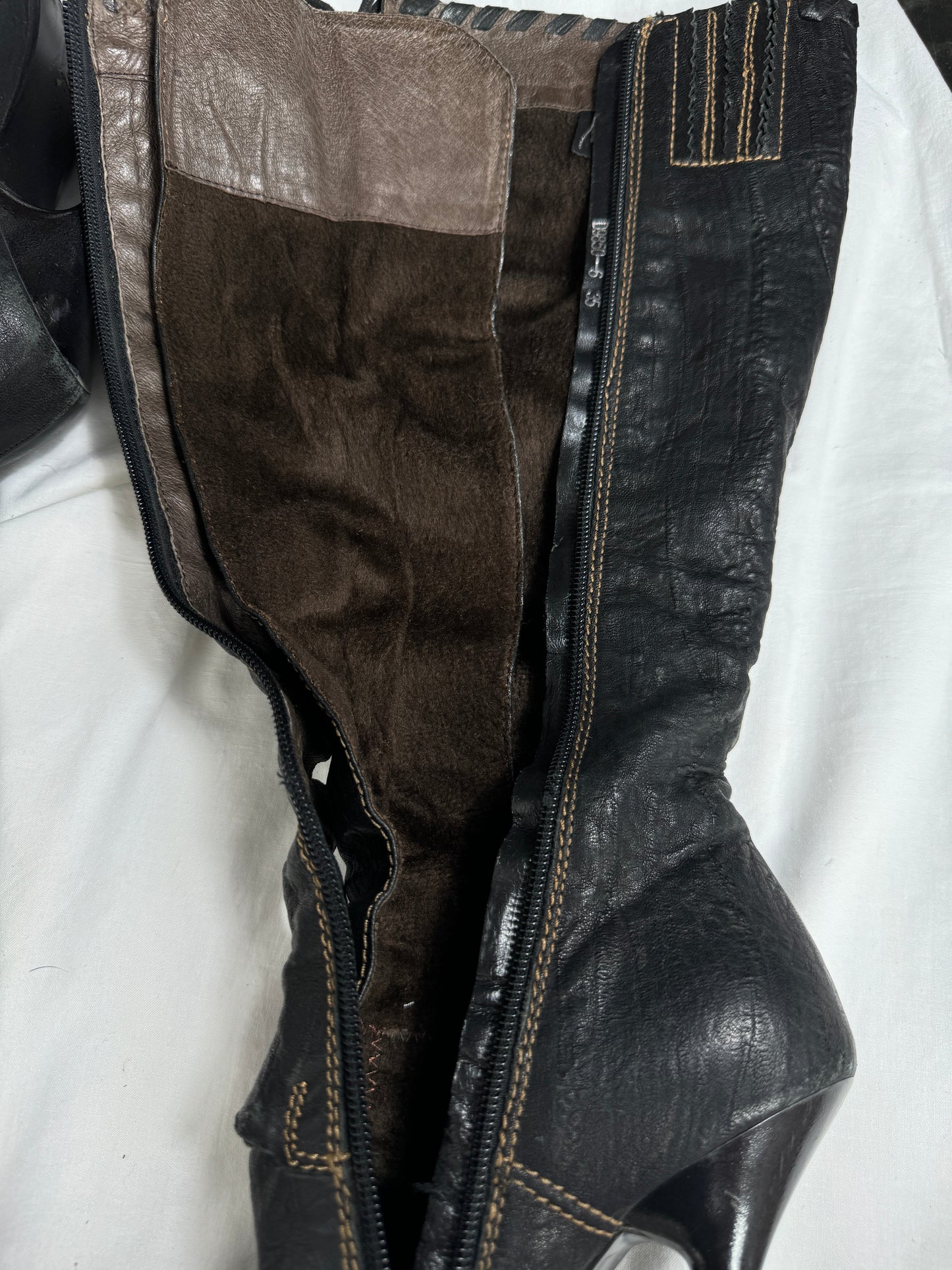 Vintage Italian Leather Boots 36/37