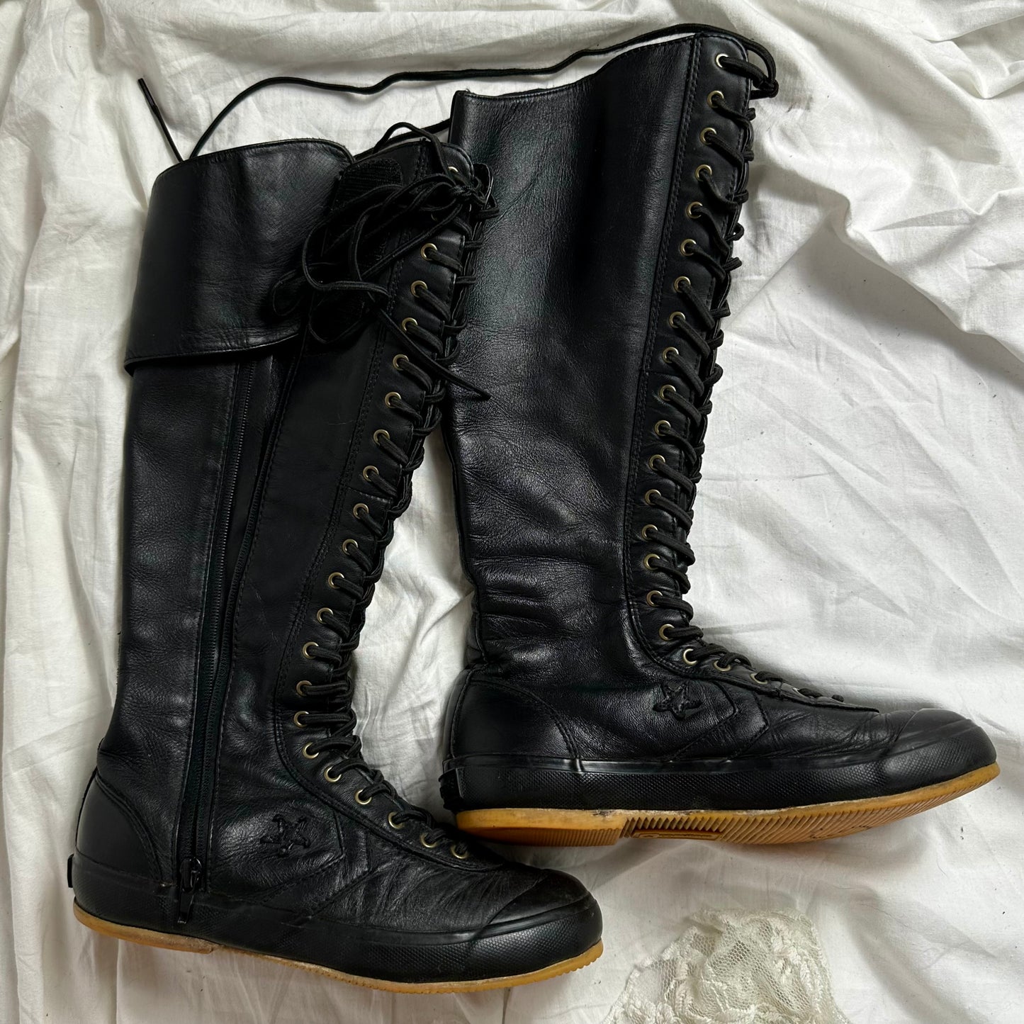 Converse Vintage Leather Lace Up Boots 35/36
