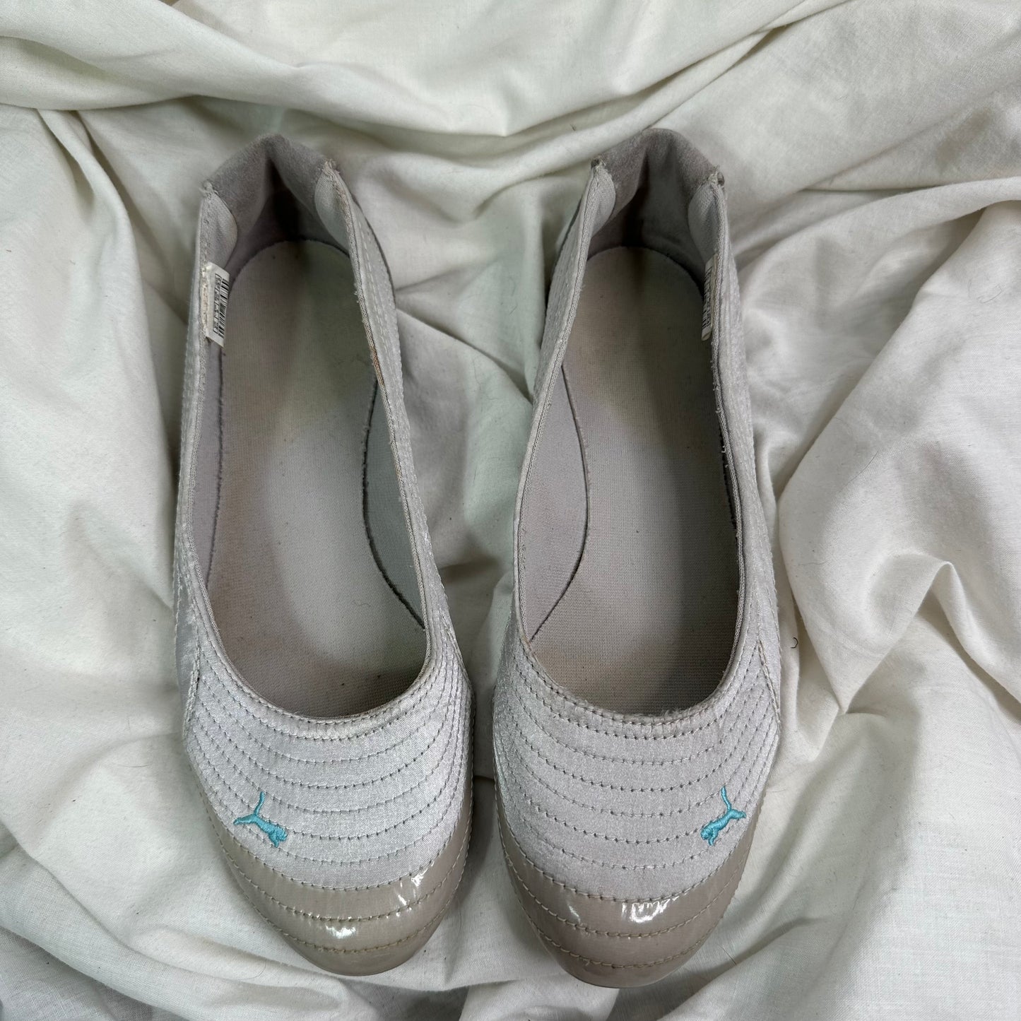 Puma Vintage Silver Ballet Flats