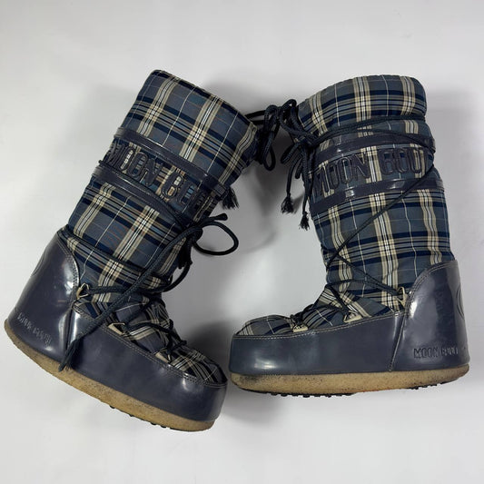 Vintage Plaid Moon Boots Original