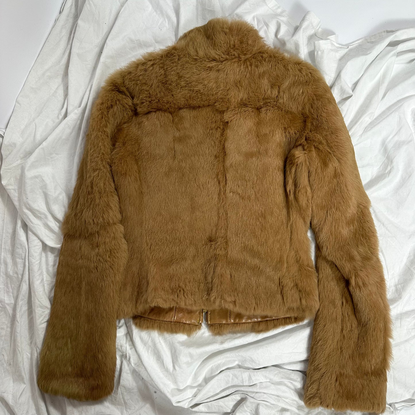 Vintage Straps Fur Coat