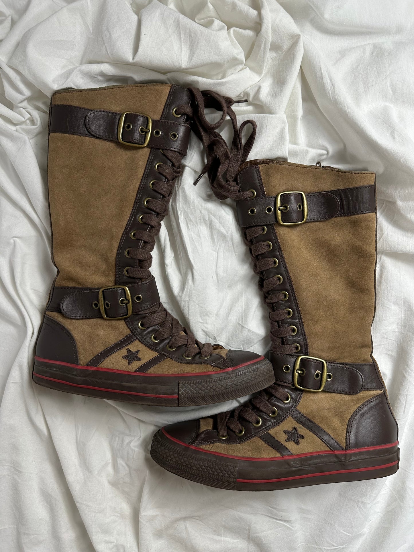 Converse Vintage Buckle Lace Up Boots 37/38 & 39.5