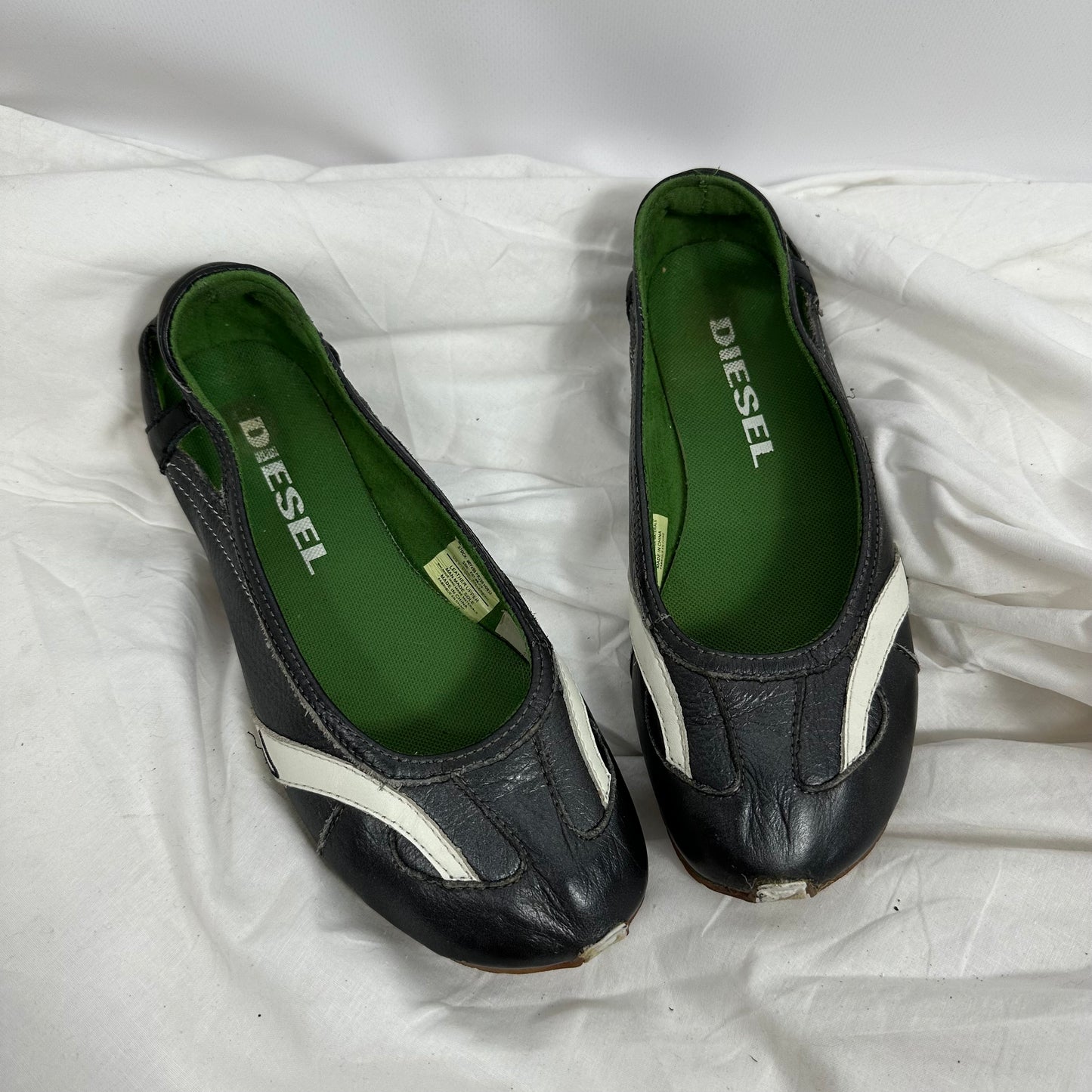 Diesel Vintage Leather Ballet Flats 36/37