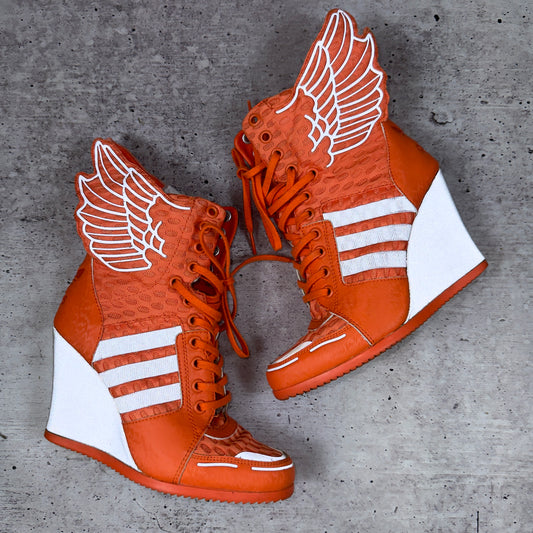 Adidas x Jeremy Scott Angel Reflective Wings Wedge Sneakers 38/38.5