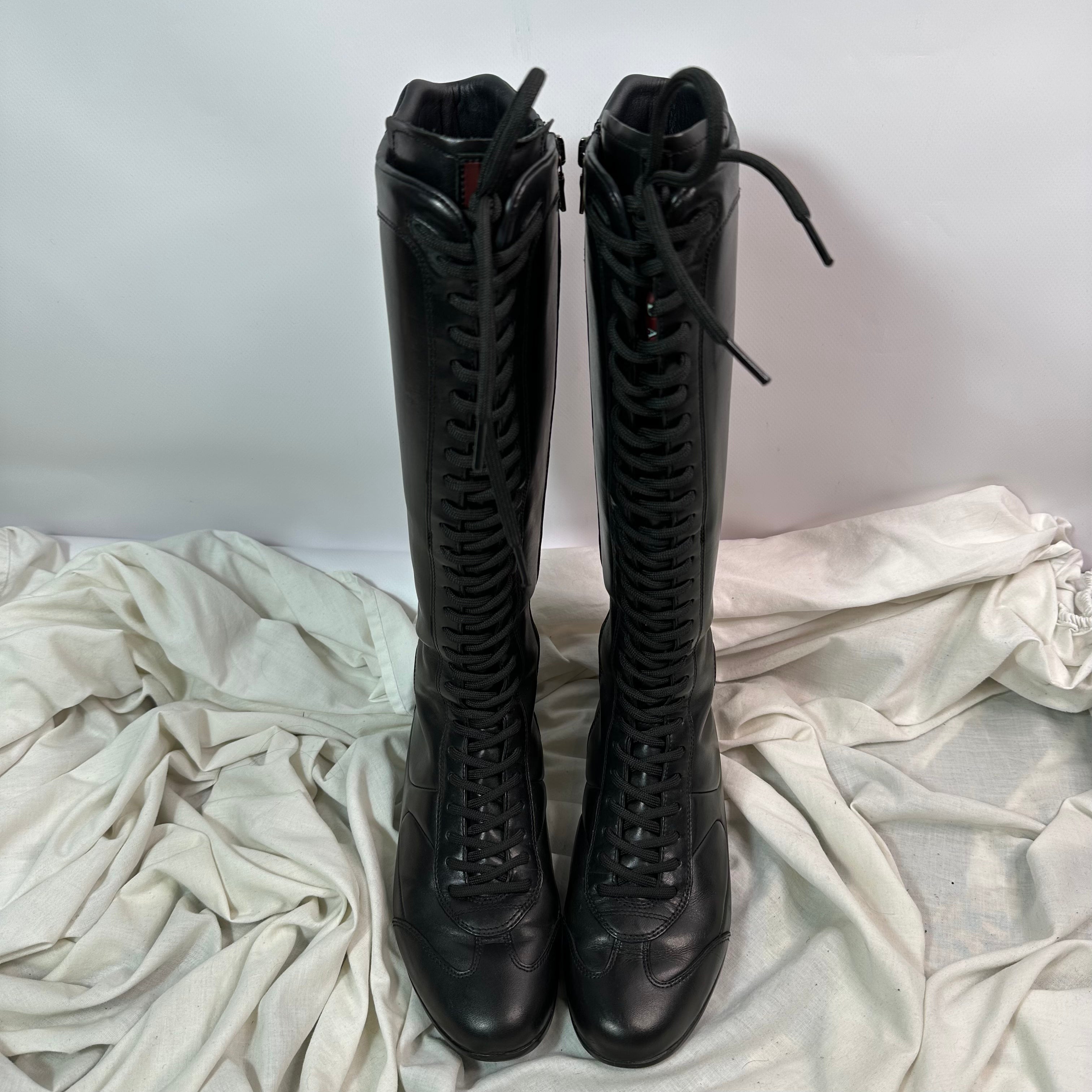 Prada Vintage Boxing Boots darina s garms