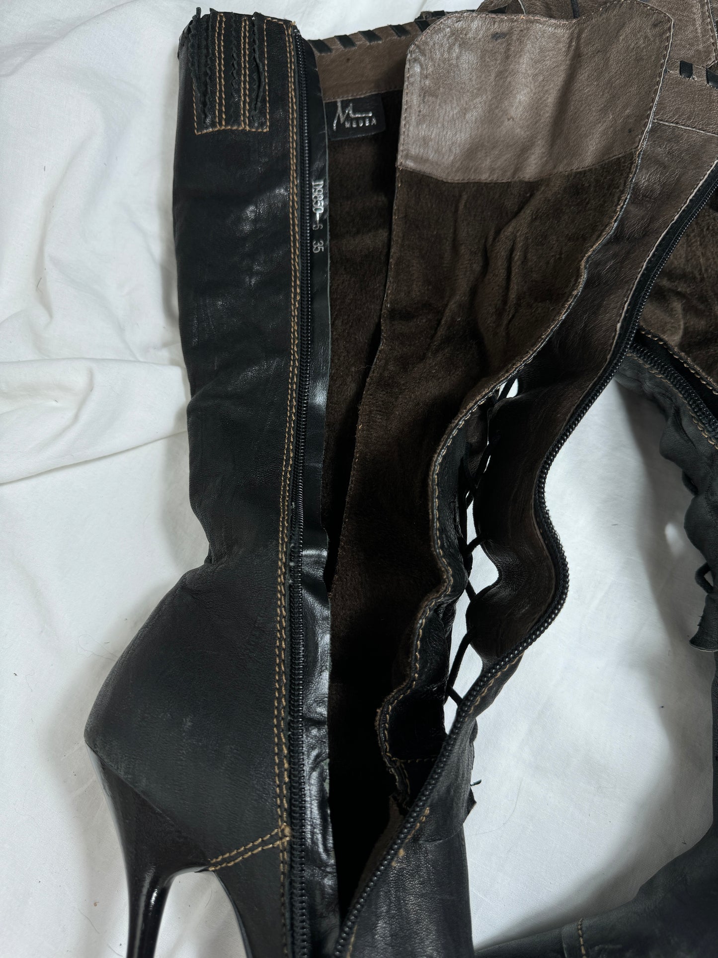 Vintage Italian Leather Boots 36/37