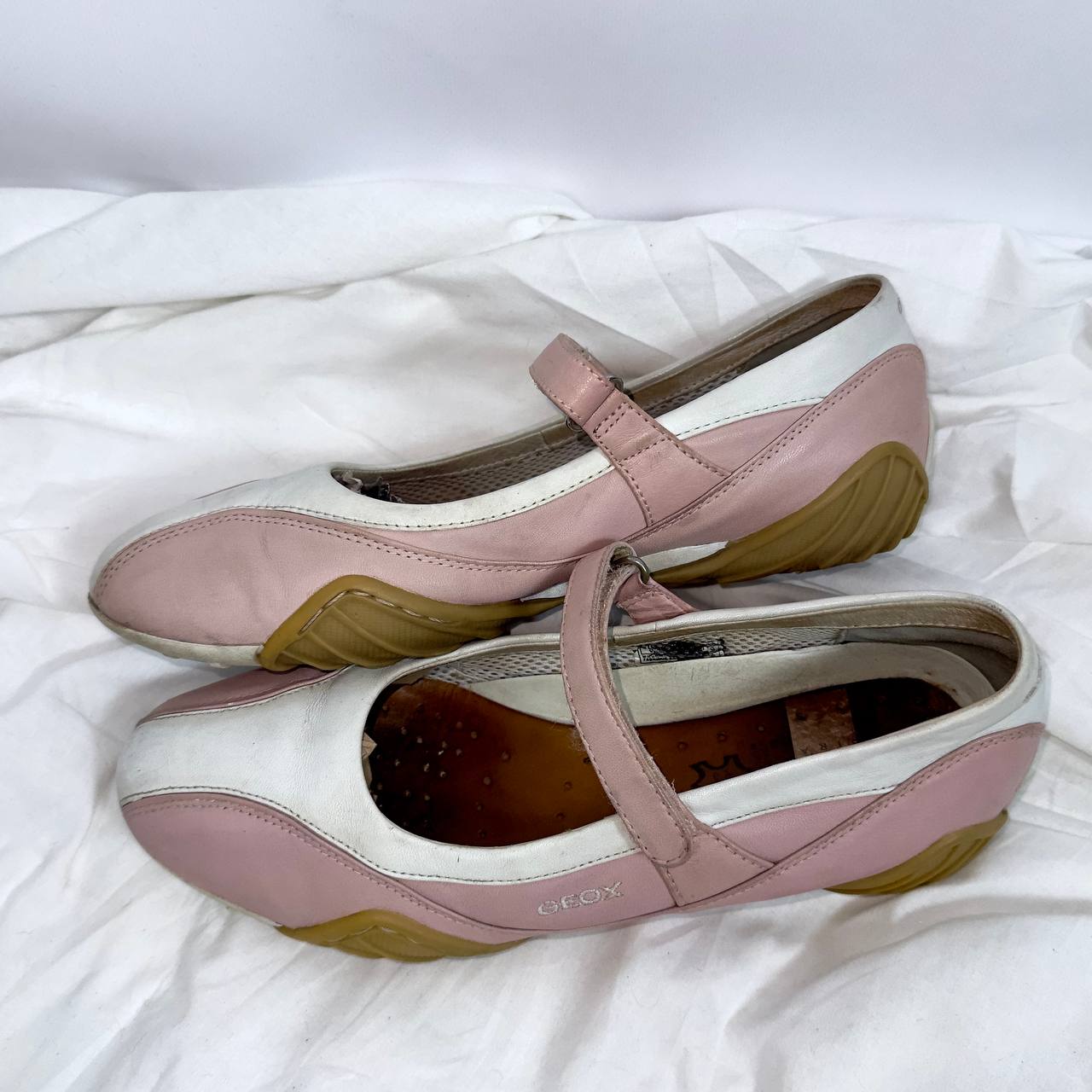 Geox Vintage Leather Sport Ballet Flats 40/41