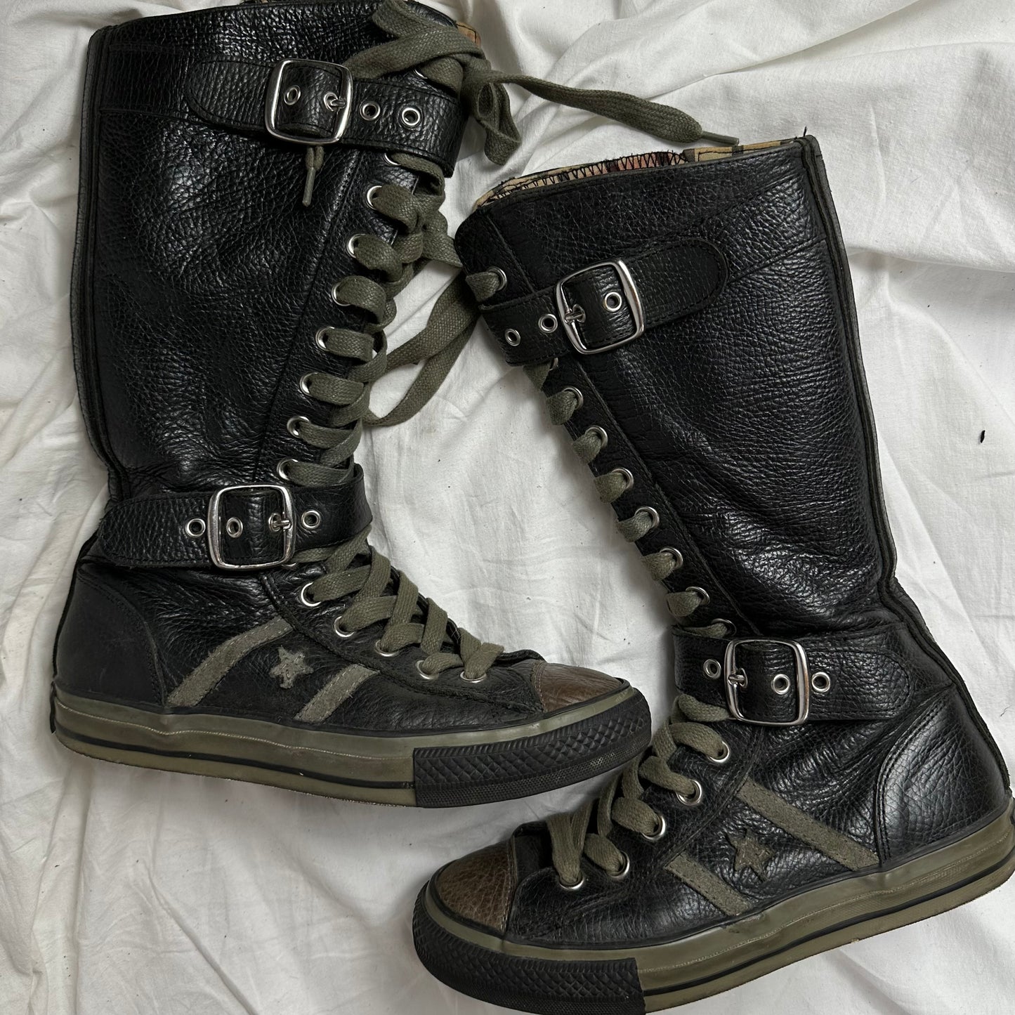 Converse Vintage Buckle Leather Boots 38/39