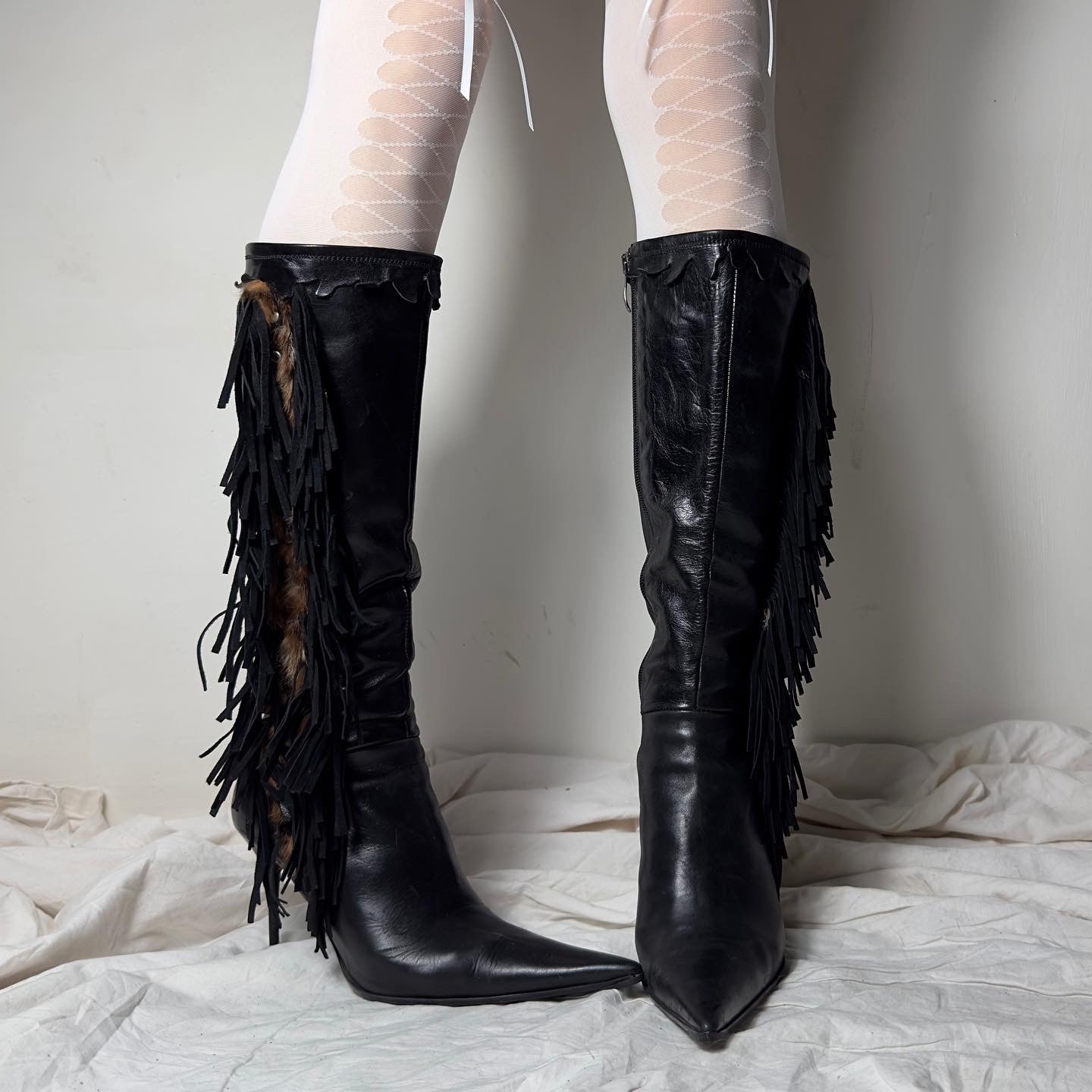 El Dante’s Pointy Toe Leather Boots 36/37