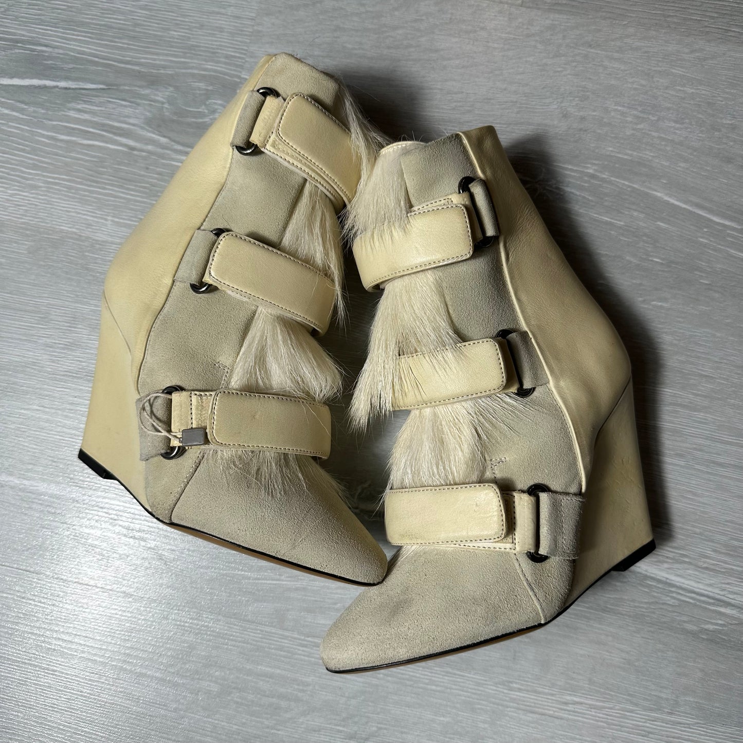 Isabel Marant AW13 Wedge Fur Boots 35
