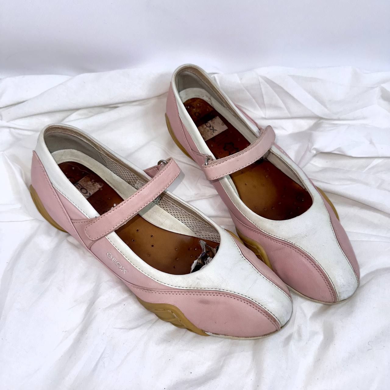 Geox Vintage Leather Sport Ballet Flats 40/41