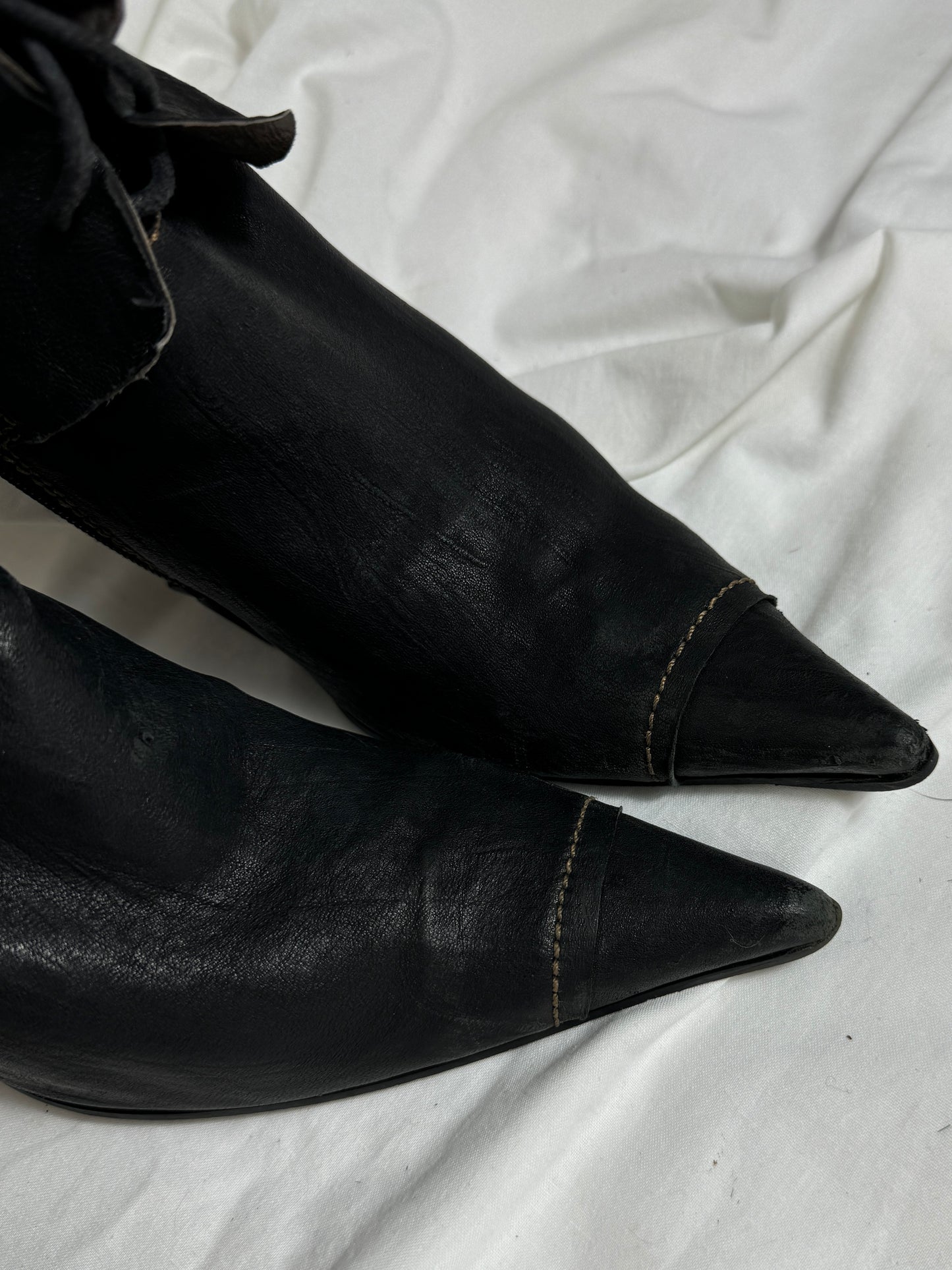 Vintage Italian Leather Boots 36/37