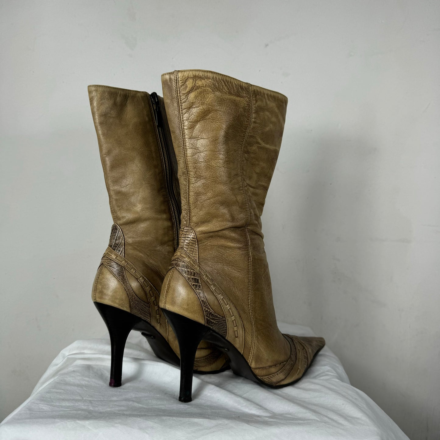 Vintage Faith Italian Leather Boots 37/38