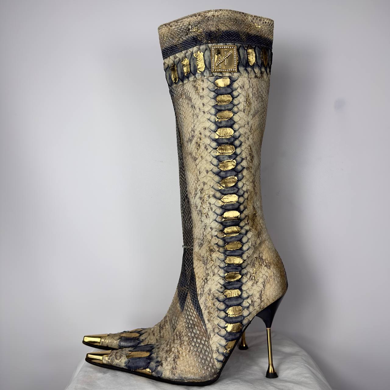 Hamlet Couture Python Leather Italian Boots 37/38 & 39/40