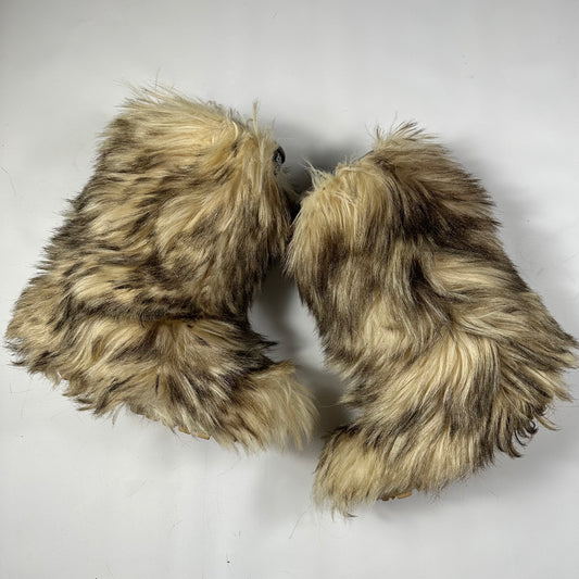 Vintage Long Fur Italian Fur Snow Boots