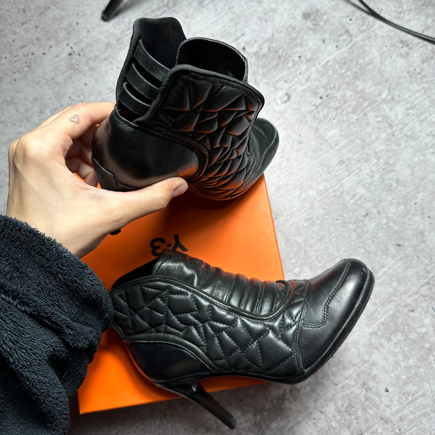 Yohji Yamamoto Adidas Y3 Leather Boots 37.5/38.5