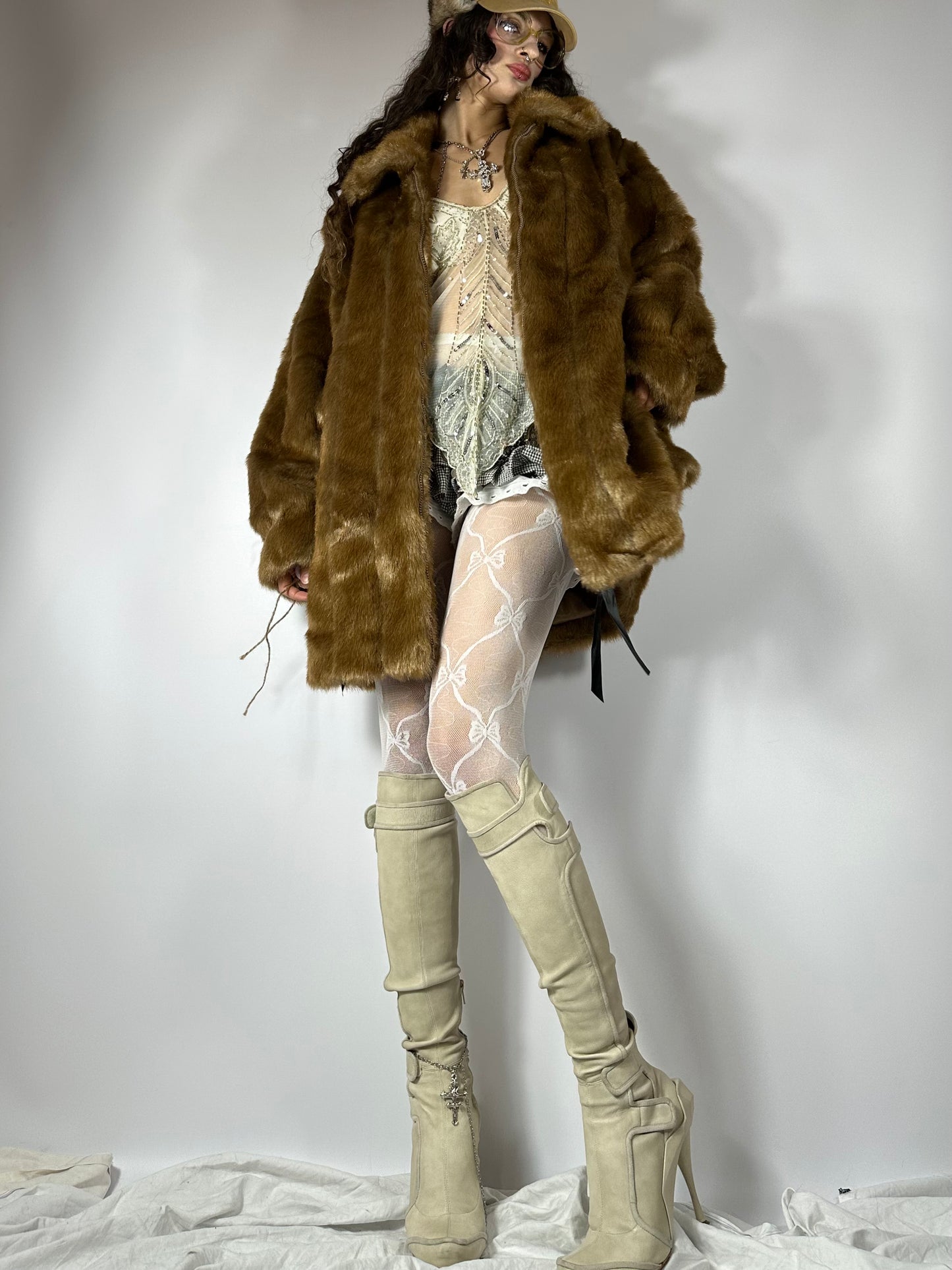 Vintage FAUX fur coat