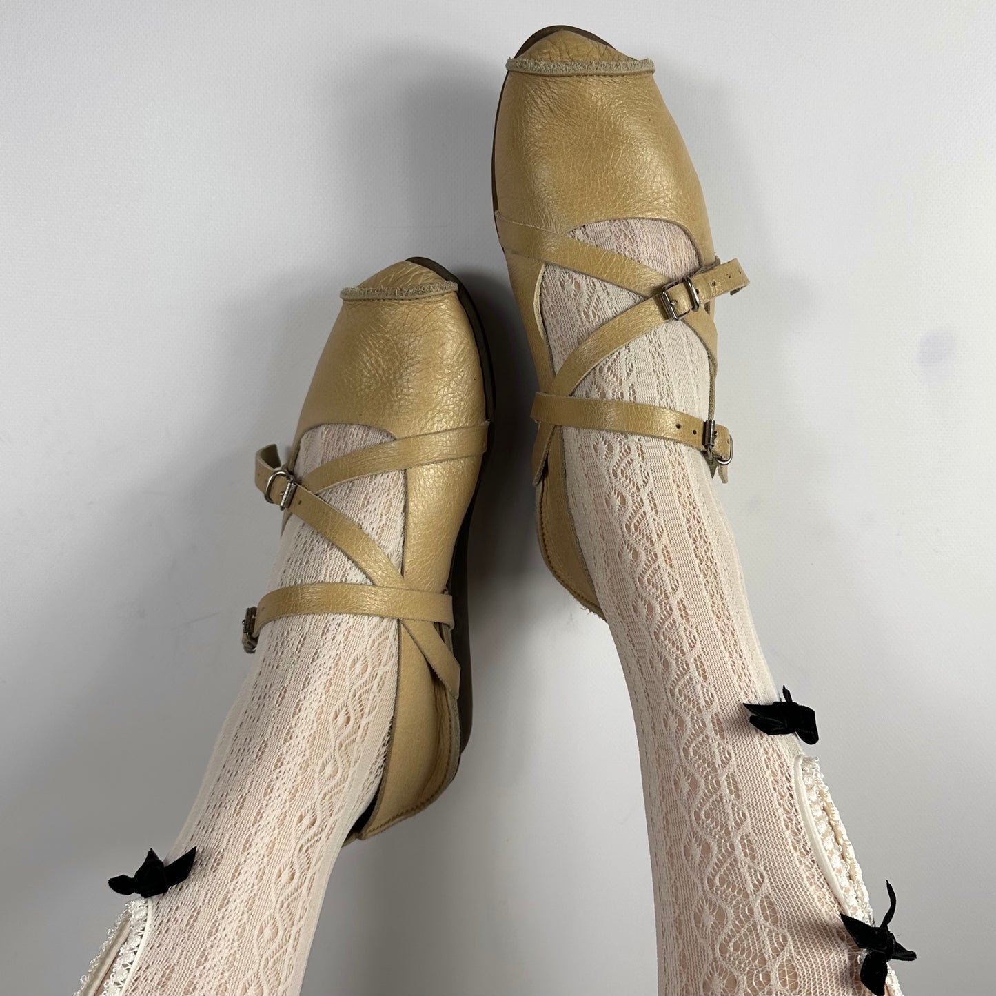 Trippen Vintage Leather Ballet Flats 40/40.5