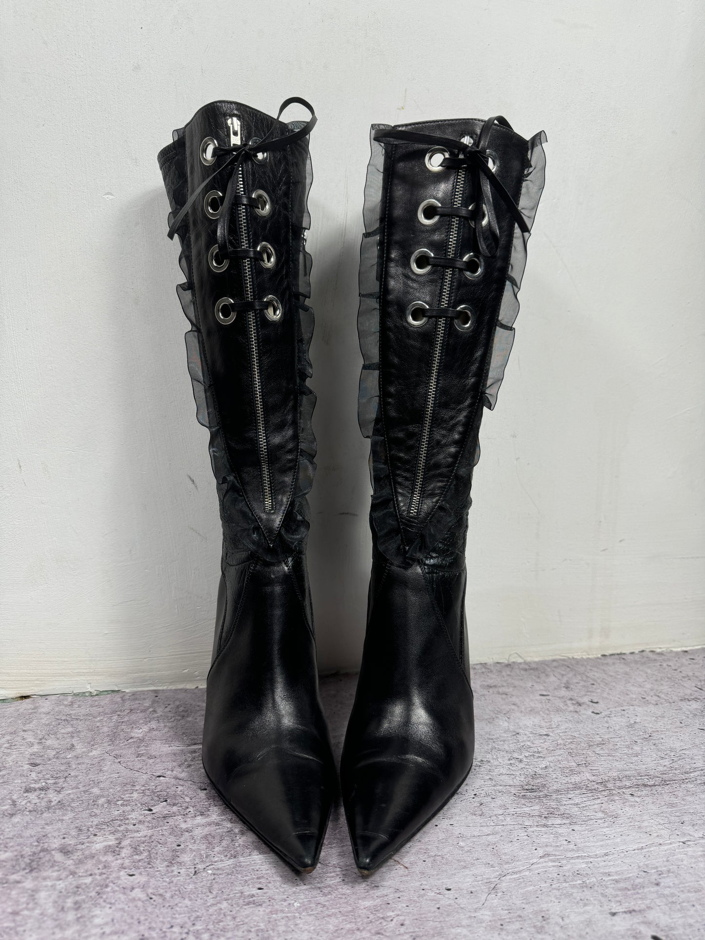 Vintage Italian Loretta Pettinari Leather Boots 40