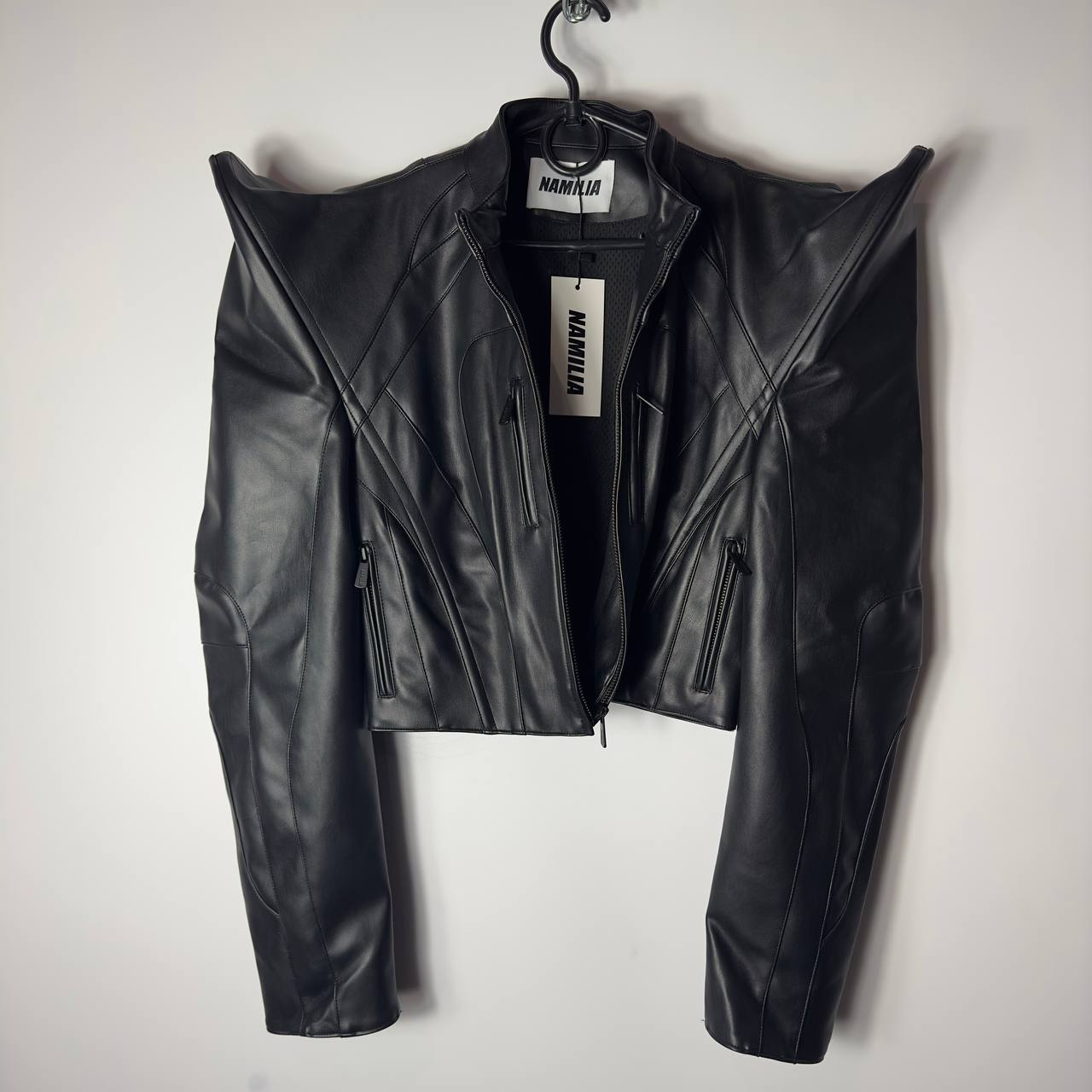 Namilia Spike Moto Faux Leather Jacket