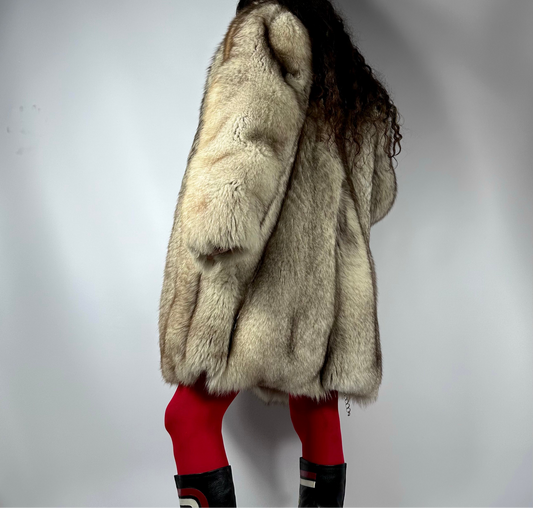 Vintage Arctic Fox Fur Coat