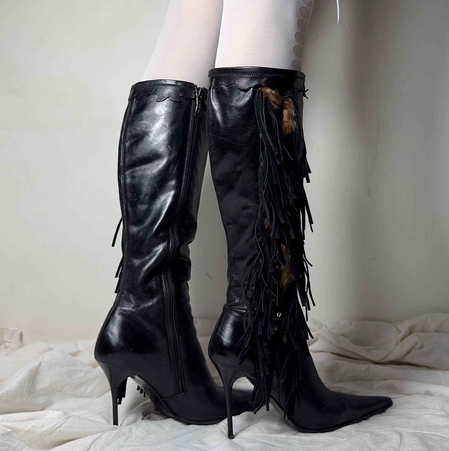 El Dante’s Pointy Toe Leather Boots 36/37