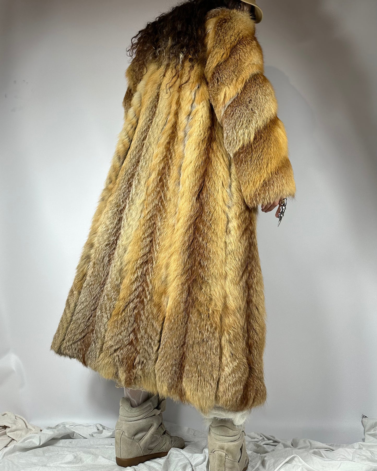 Vintage Maxi Fox Fur Coat