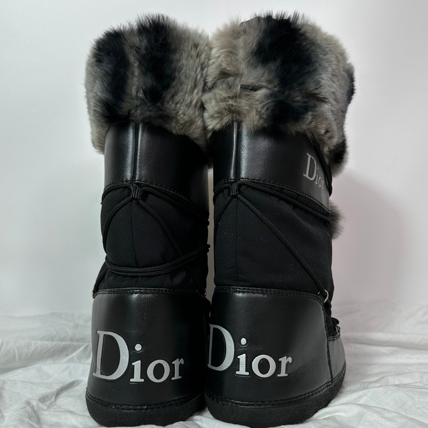 Dior Galliano Chinchilla Vintage Moon Boots 35/38