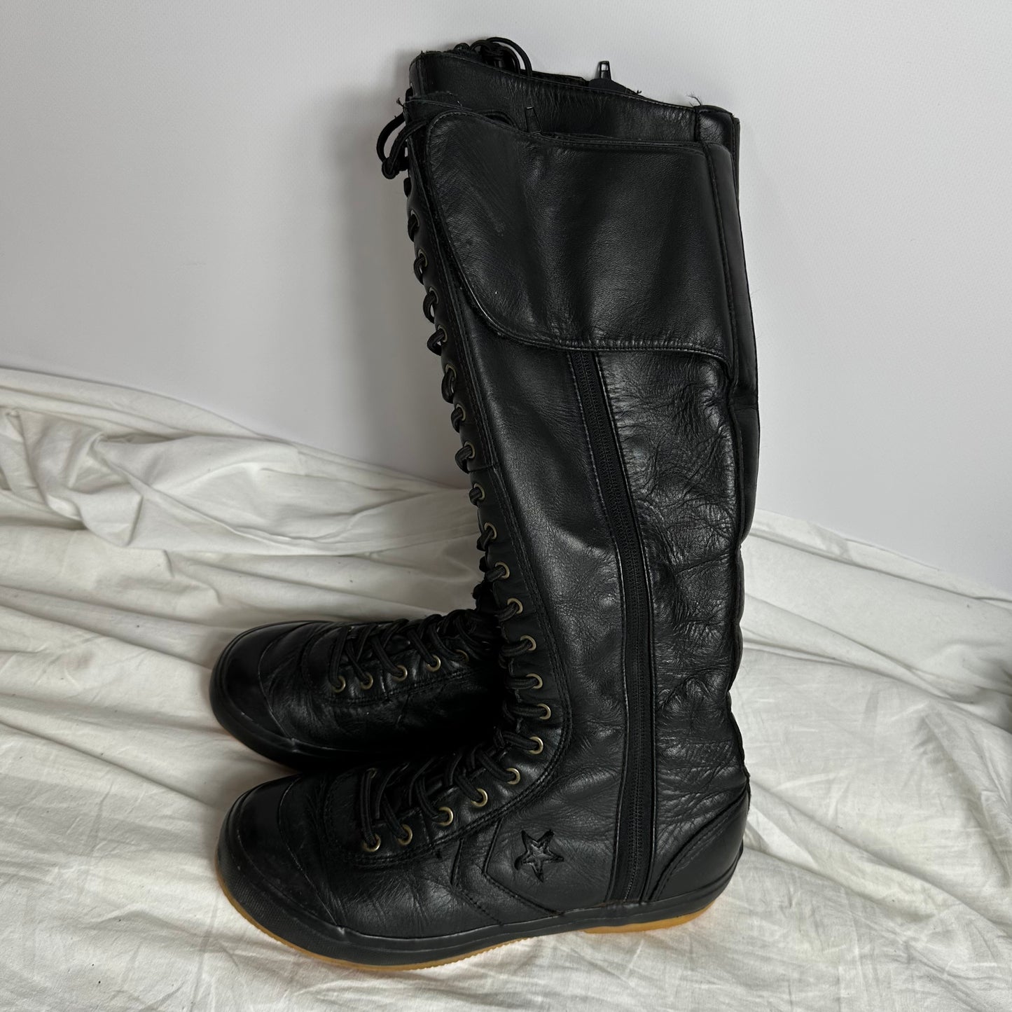 Converse Vintage Leather Lace Up Boots 35/36