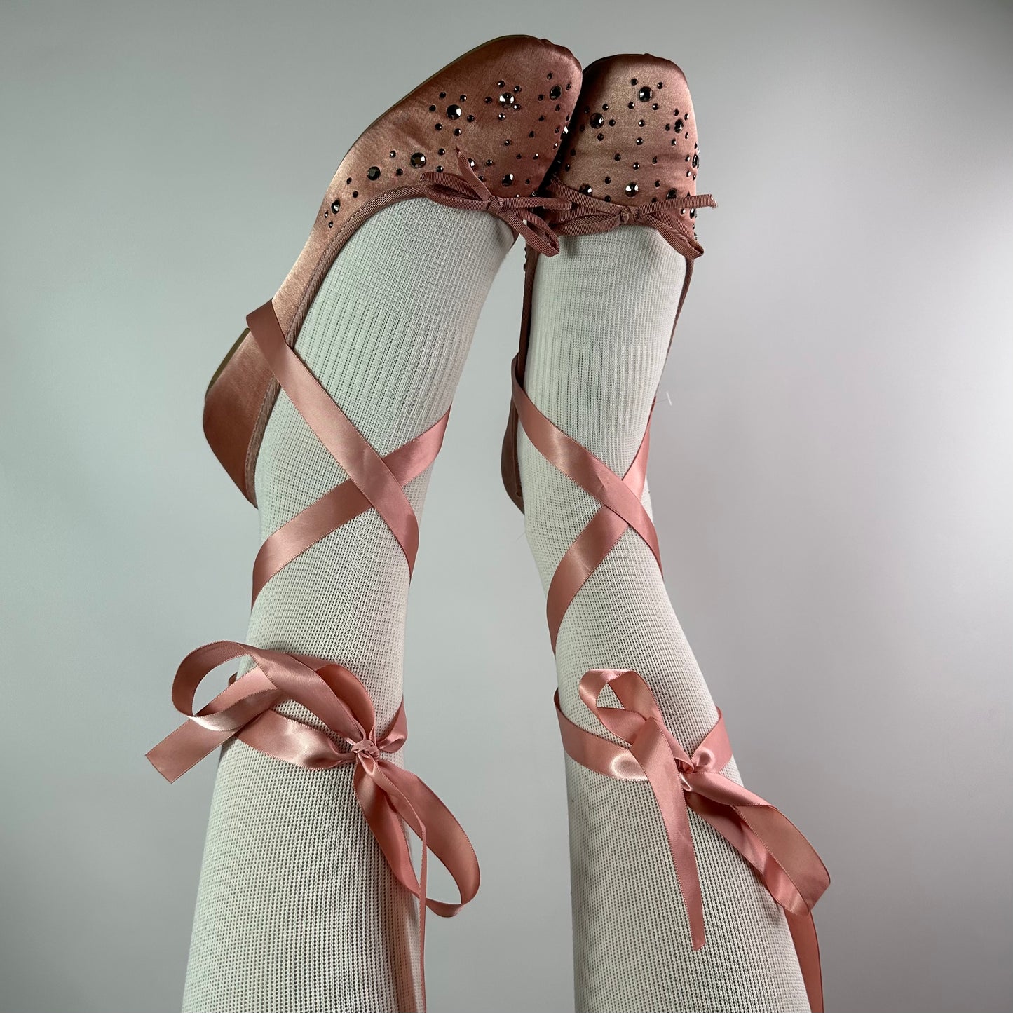 Vintage Lace Wrap Ballet Flats