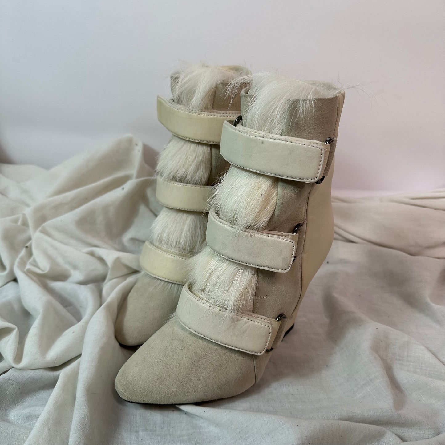 Isabel Marant AW13 Wedge Fur Boots 35