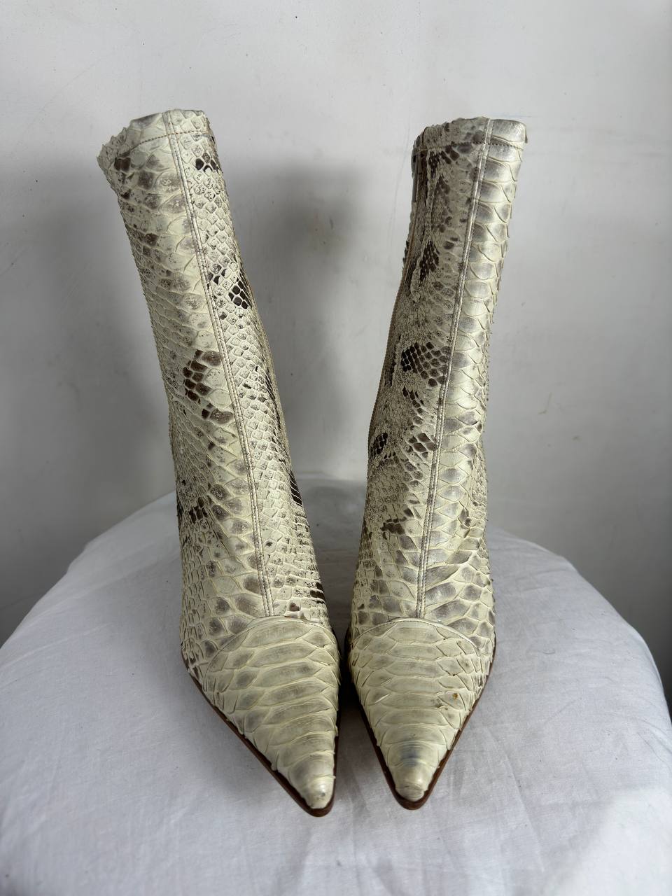 Italian Vintage Python Leather Deadstock Boots 36/37