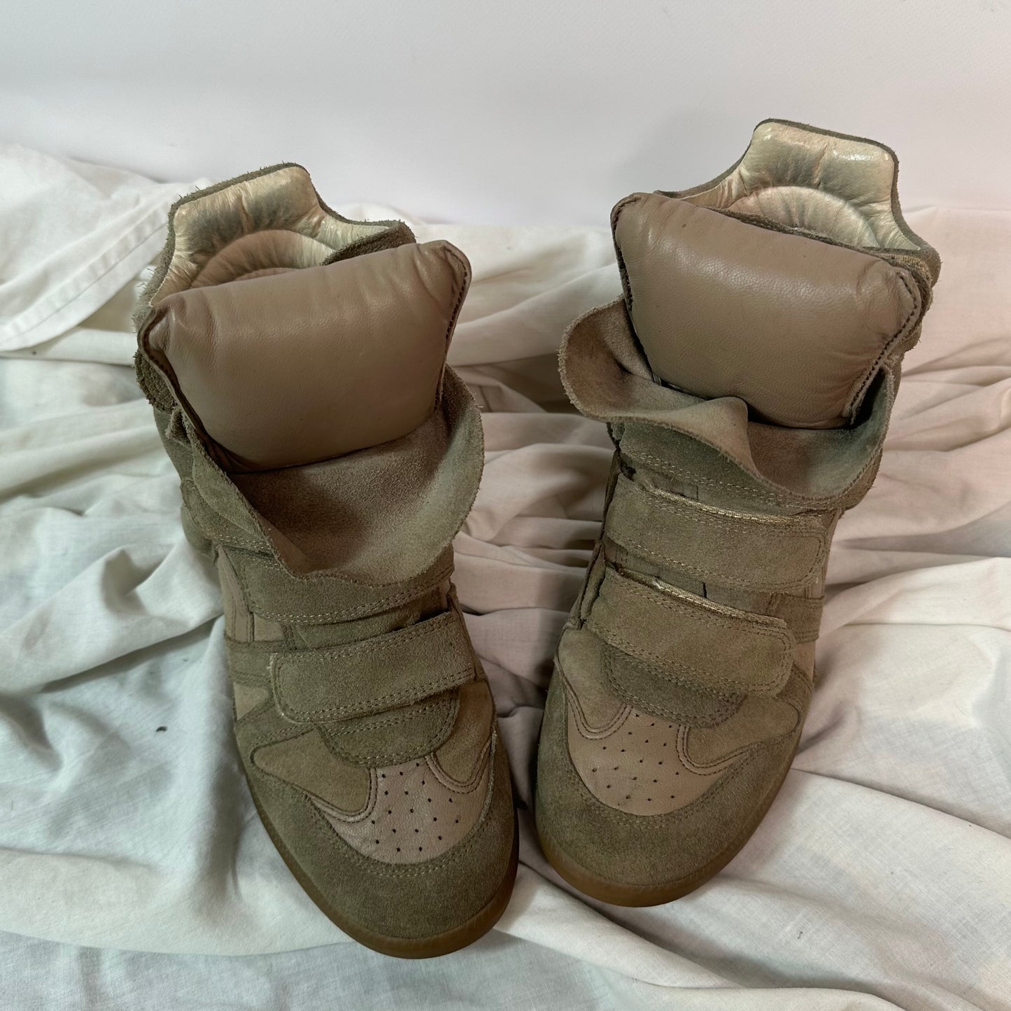 Isabel Marant Wedge Sneakers Khaki 40/41