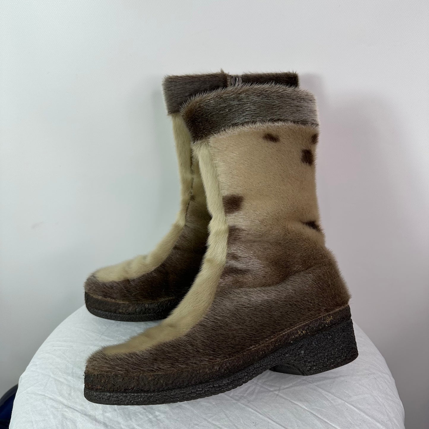 Vintage Fur Boots 38/39.5