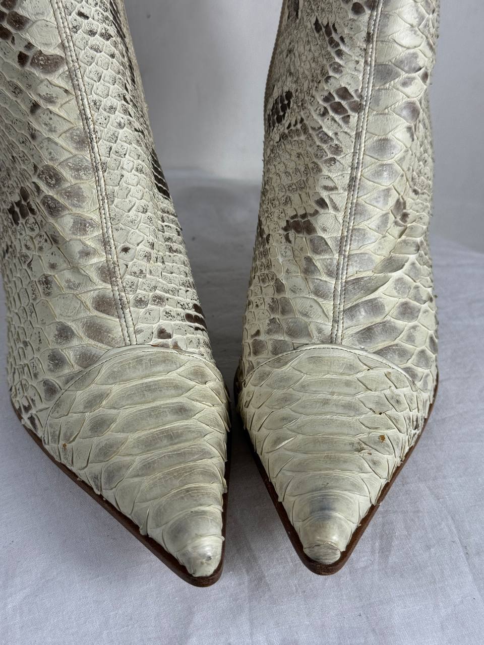 Italian Vintage Python Leather Deadstock Boots 36/37