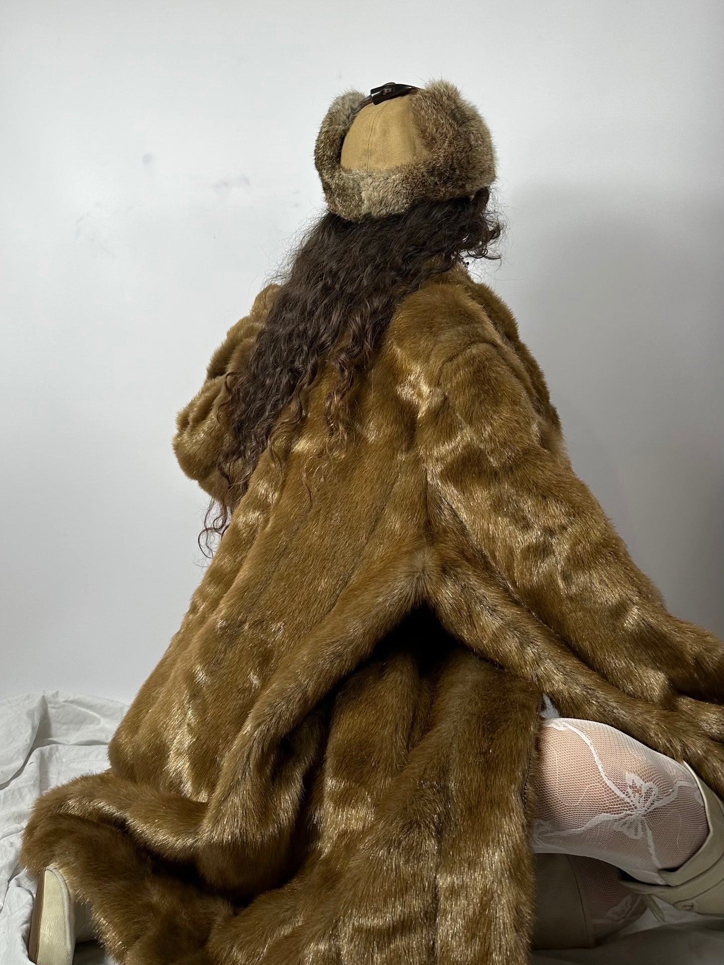 Vintage FAUX fur coat
