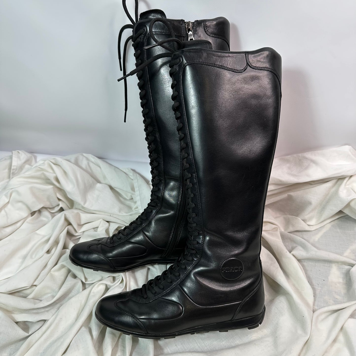 Prada Vintage Boxing Boots