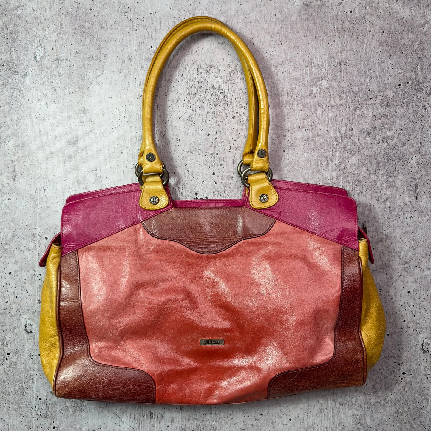 Galliano Vintage Big Leather Bag