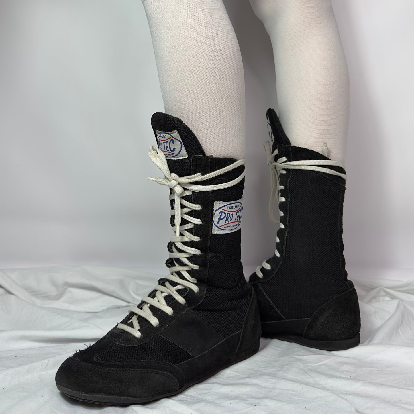 Vintage Boxing Wrestling lace up boots