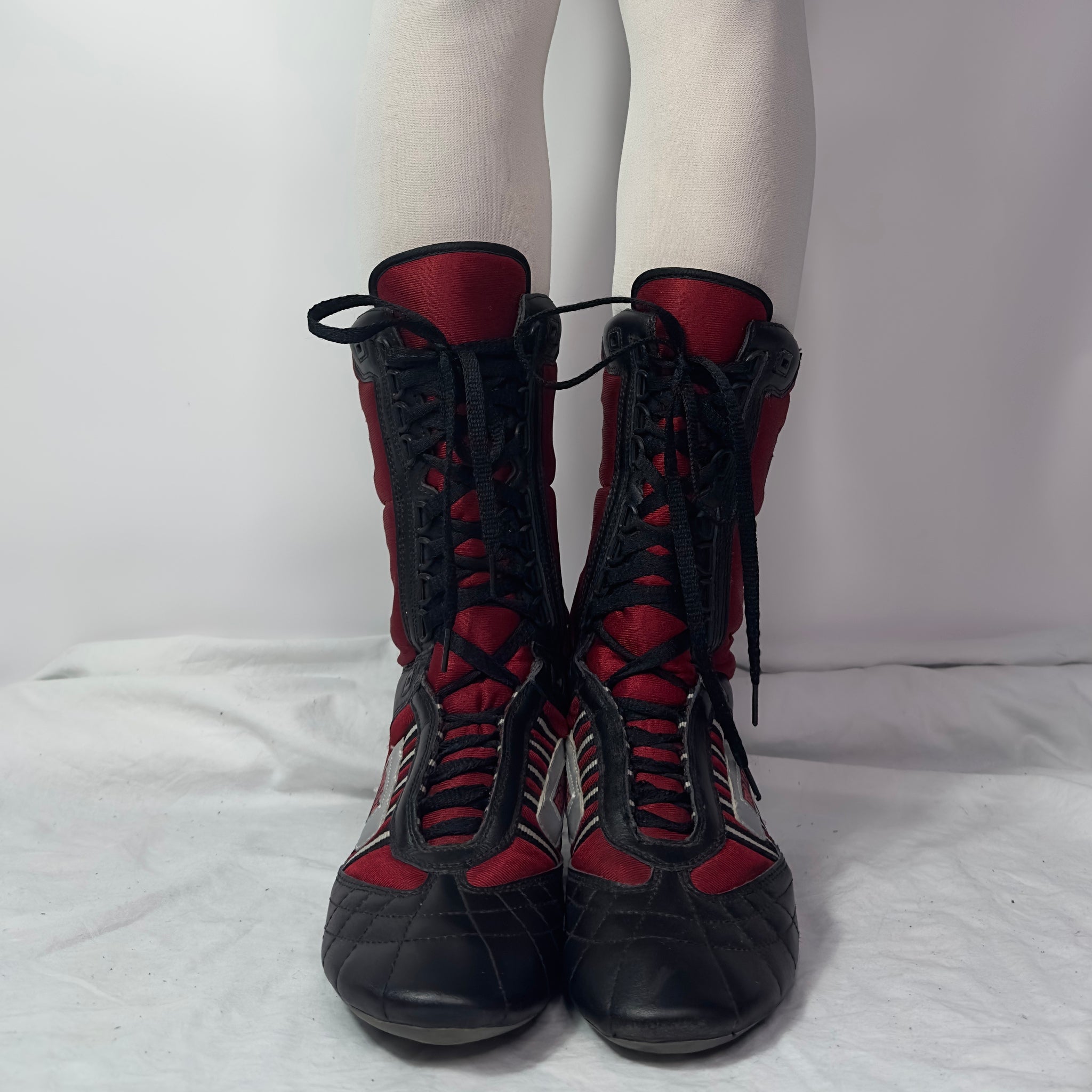 Leather wrestling outlet boots