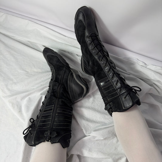 Vintage Lace Up Boxing Boots