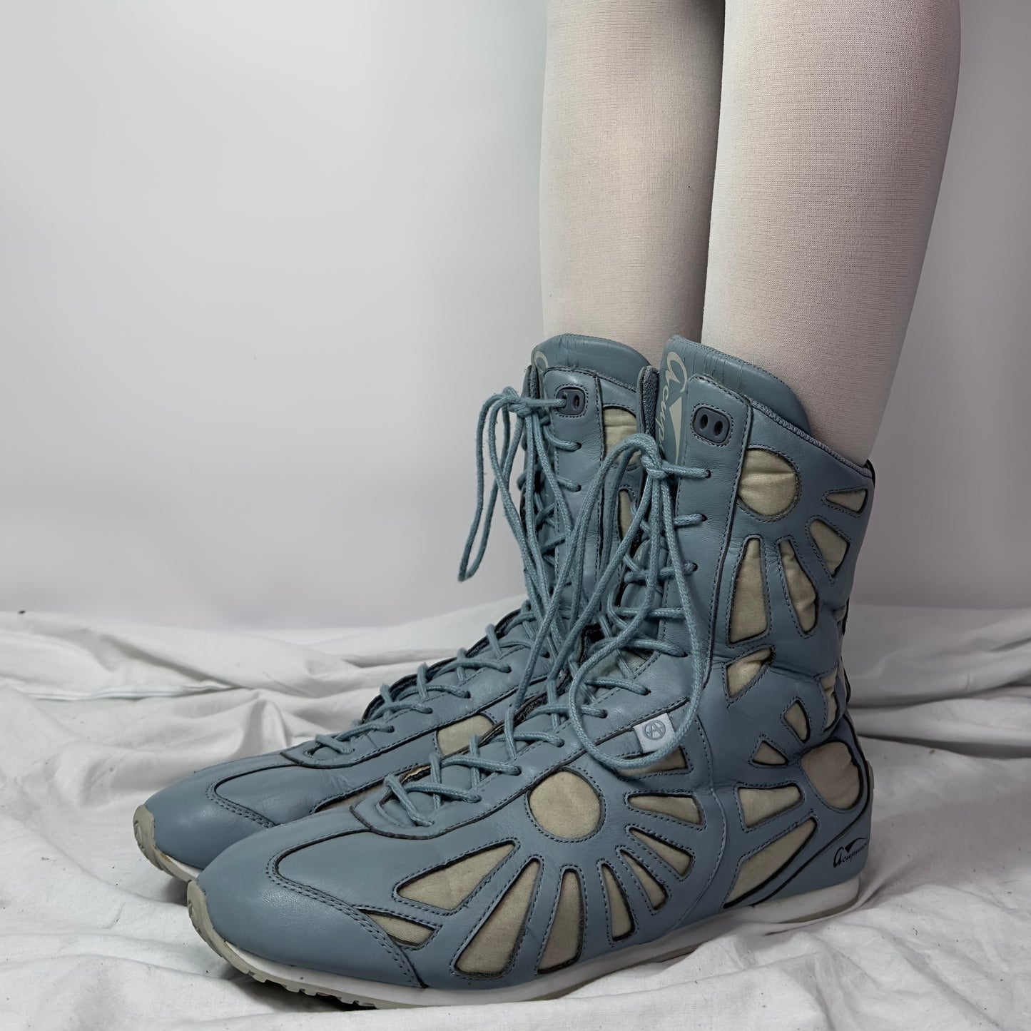 Accupunture Vintage Boxing Wrestling Boots